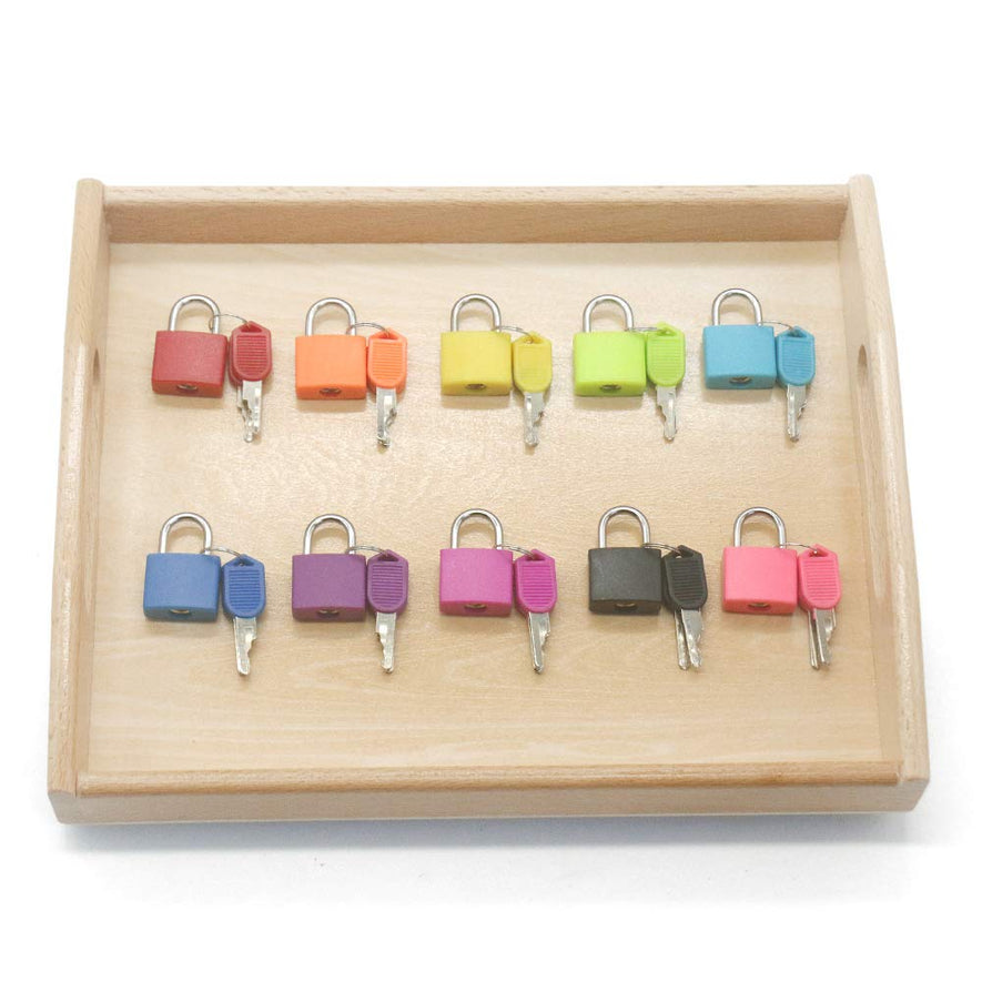 Montessori Material Color Matching Lock Set