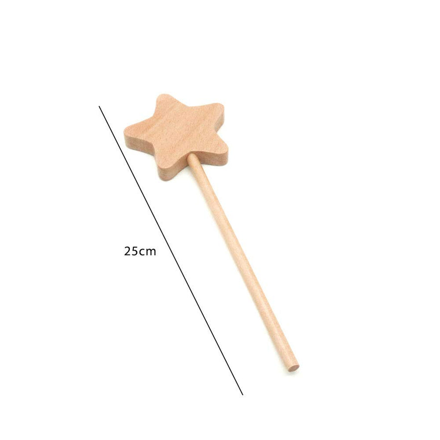 Montessori Rainbow Ribbon Star Wand