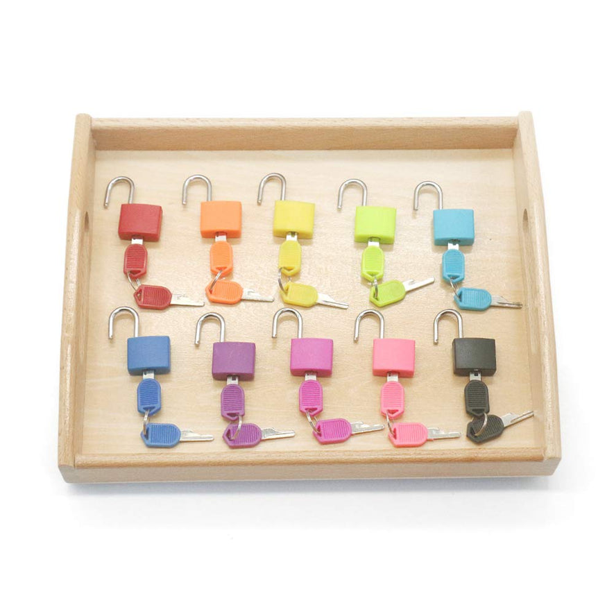 Montessori Material Color Matching Lock Set