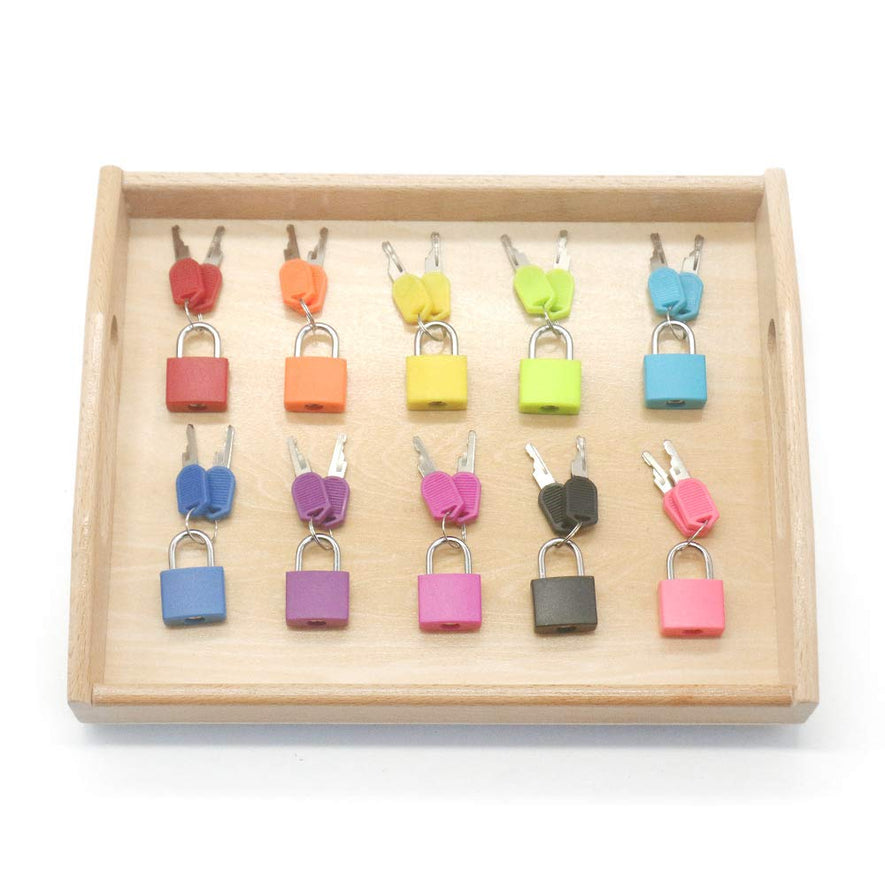 Montessori Material Color Matching Lock Set