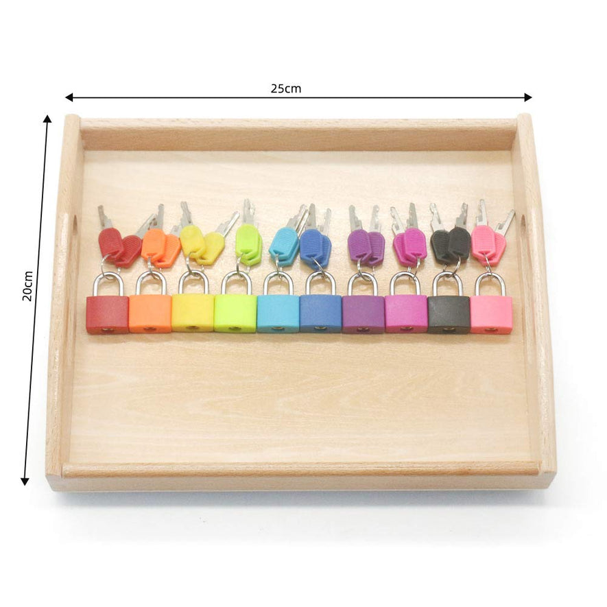 Montessori Material Color Matching Lock Set