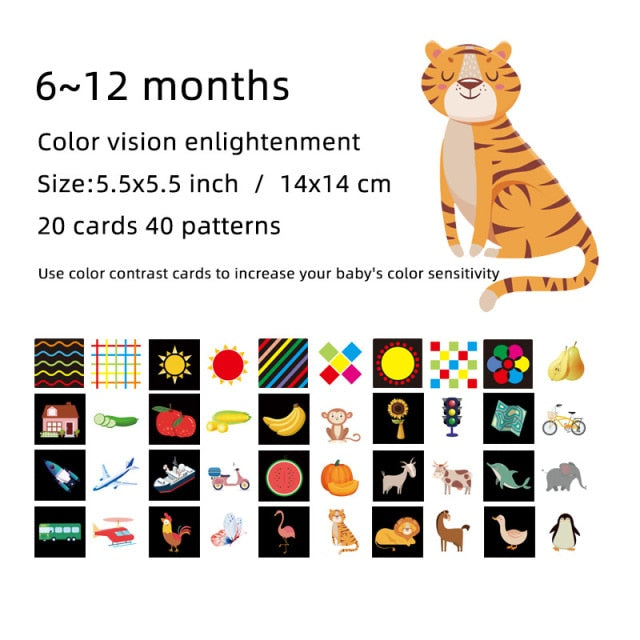 Montessori Baby High Contrast Flashcards