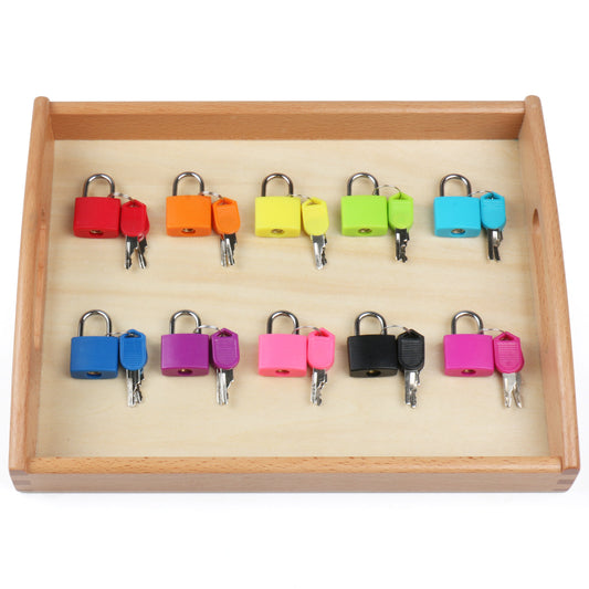 Montessori Material Color Matching Lock Set