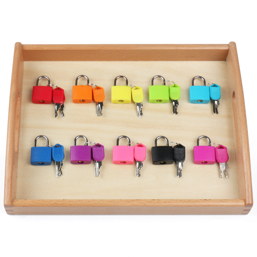 Montessori Material Color Matching Lock Set