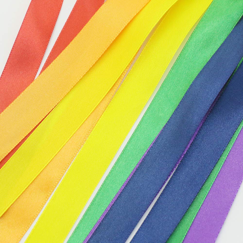 Montessori Rainbow Color Ribbon Hand Kite