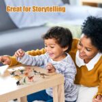Dino Memory Match Game Speech And Language Toys - Wild Animals Flash Cards & Figurines (5)