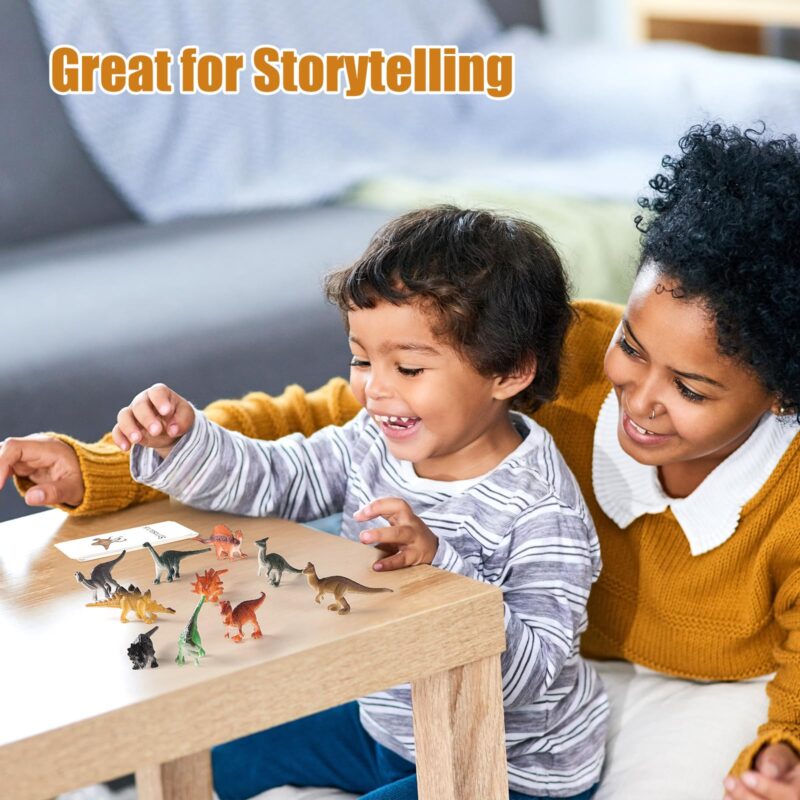 Dino Memory Match Game Speech And Language Toys - Wild Animals Flash Cards & Figurines (5)