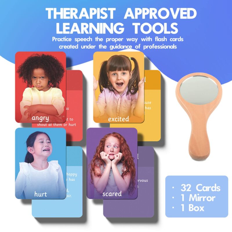 Emotions Autism Picture Cards For Speech Therapy​ - Autistic Children's Toys (4)