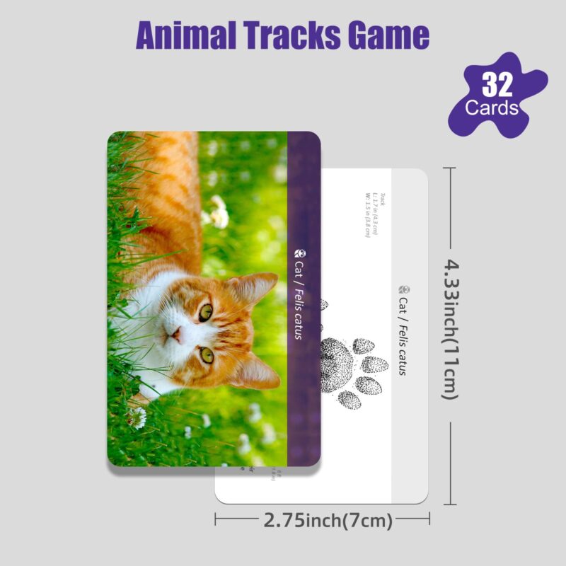 Farm Animal Tracks Cards​ - Therapy Card Games - Autistic Toys For Kids (3)