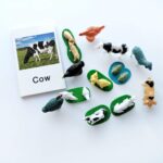 Miniature Farm Animal Figurines With Matching Cards - Learning Toys Montessori Preschool Language Materials (3)