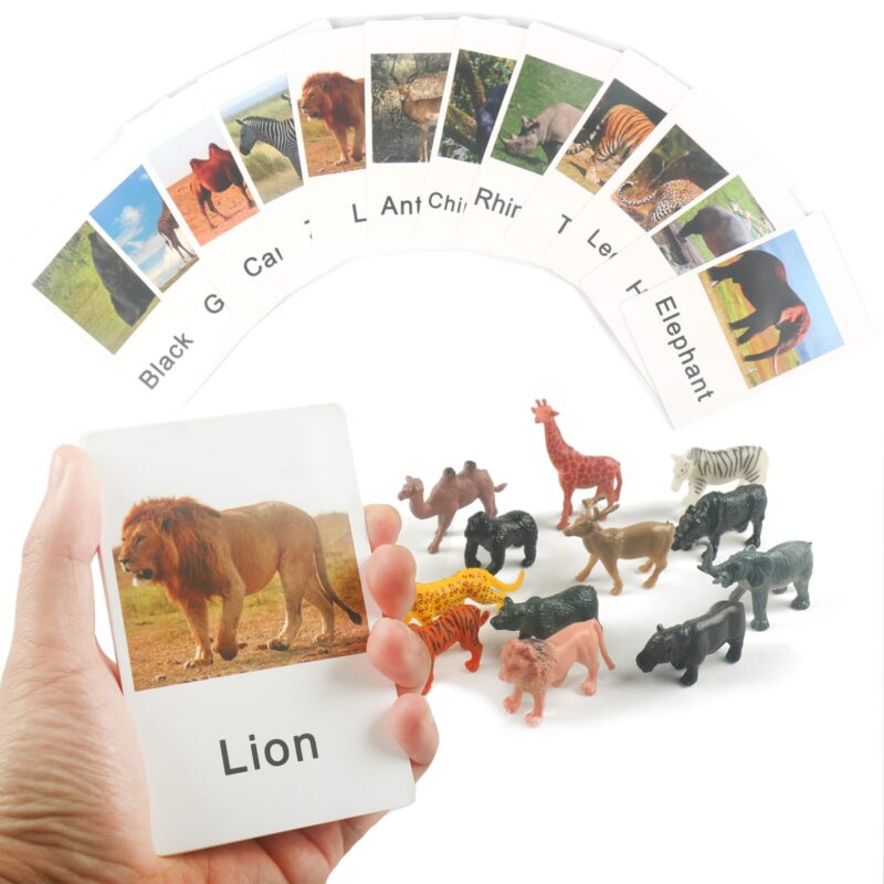 Miniature Forest Animal Figurines Matching Cards - Learning Toys for 3+ Year Olds​ (7)