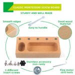 Montessori Screwdriver Busy Board Sensory Toys For 3+ Year Old​ - Wooden Montessori Educational Toys (2）