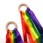 Wood Ring Ribbon Rainbow Streamers Educational Toys For 3 Year Olds​ (7)