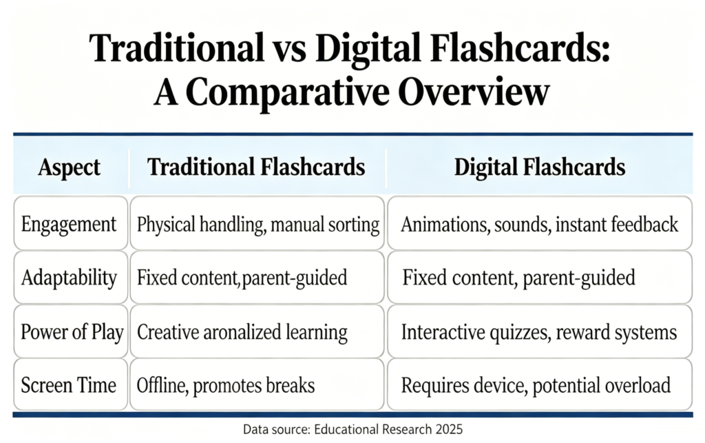 Traditional Flashcards VS . Digital Flashcards