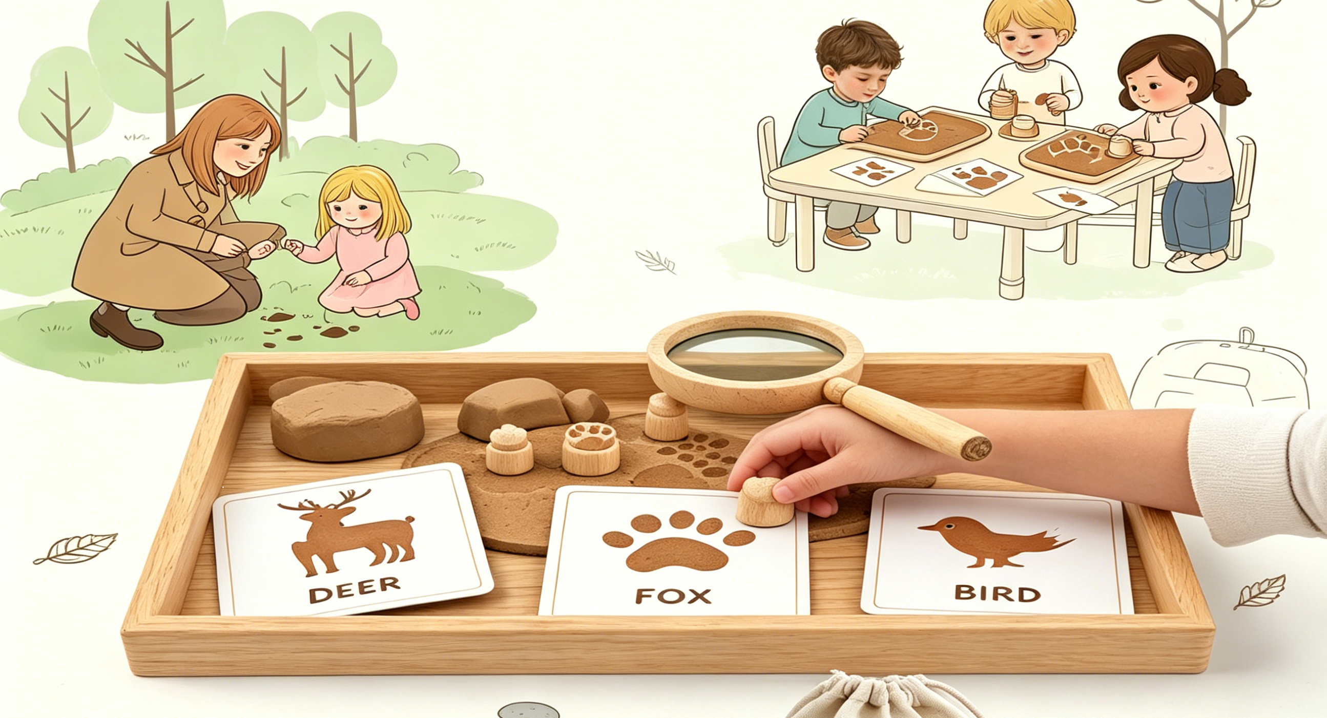 Animal Tracks for Kids Discover Nature’s Little Clues with Engaging Sensory Play and Learning Activities