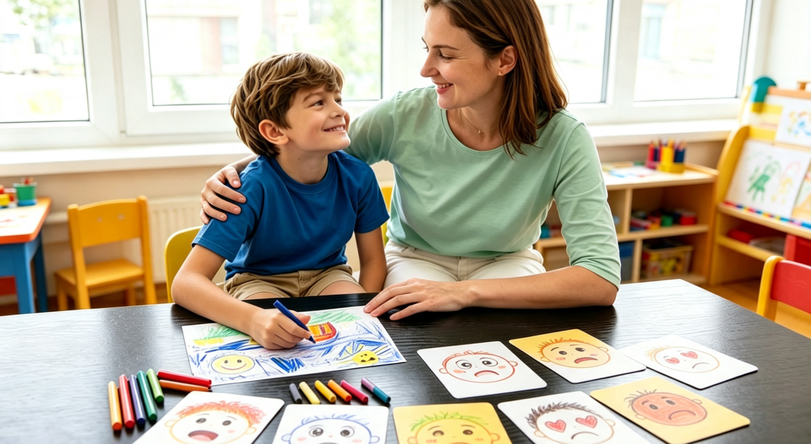 How to Use Emotion Cards with Autistic Children: Nurturing Emotional Awareness Through Montessori-Inspired Play