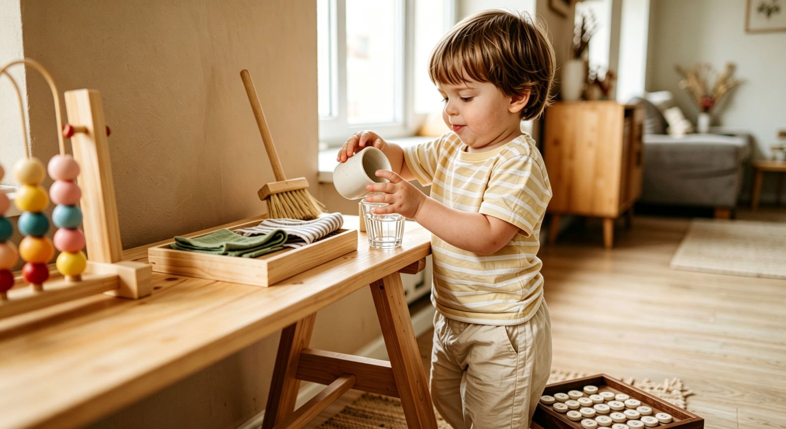 Montessori Practical Life Activities for 3-Year-Olds at Home: Nurturing Independence Through Everyday Play