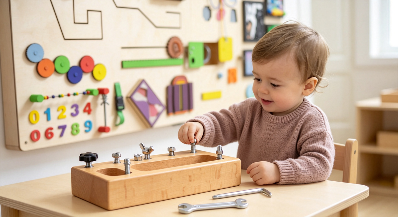 Montessori Busy Board for Autism